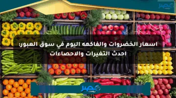 أسعار الخضروات والفاكهة اليوم في سوق العبور: أحدث التغيرات والإحصاءات